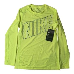 Nike Dri-Fit Fitted boys shirt - Brand new- Neon Green/Yellow - Boys small